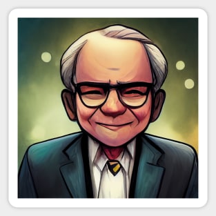 Warren Buffett | Comics Style Sticker